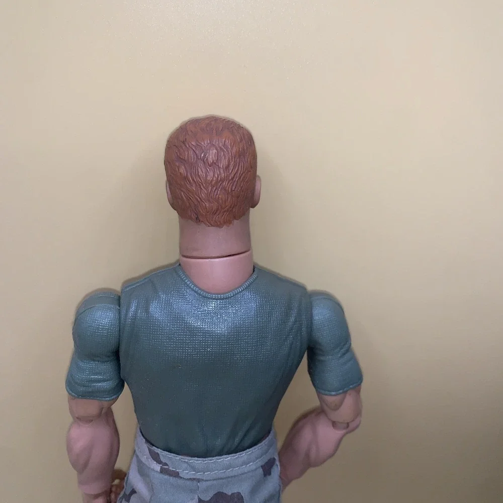 Vtg 1990s GI Joe Action Figure Jointed Soldier Marines Honor Courage Imprint